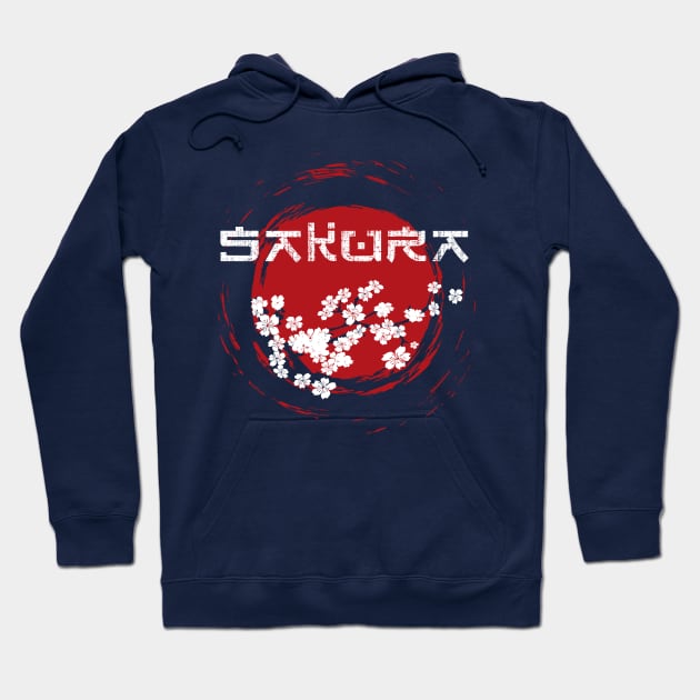 Sakura Cherry Blossom Japan Hoodie by Designkix